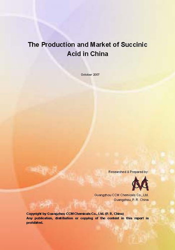 Succinic Acid Production & Market in China